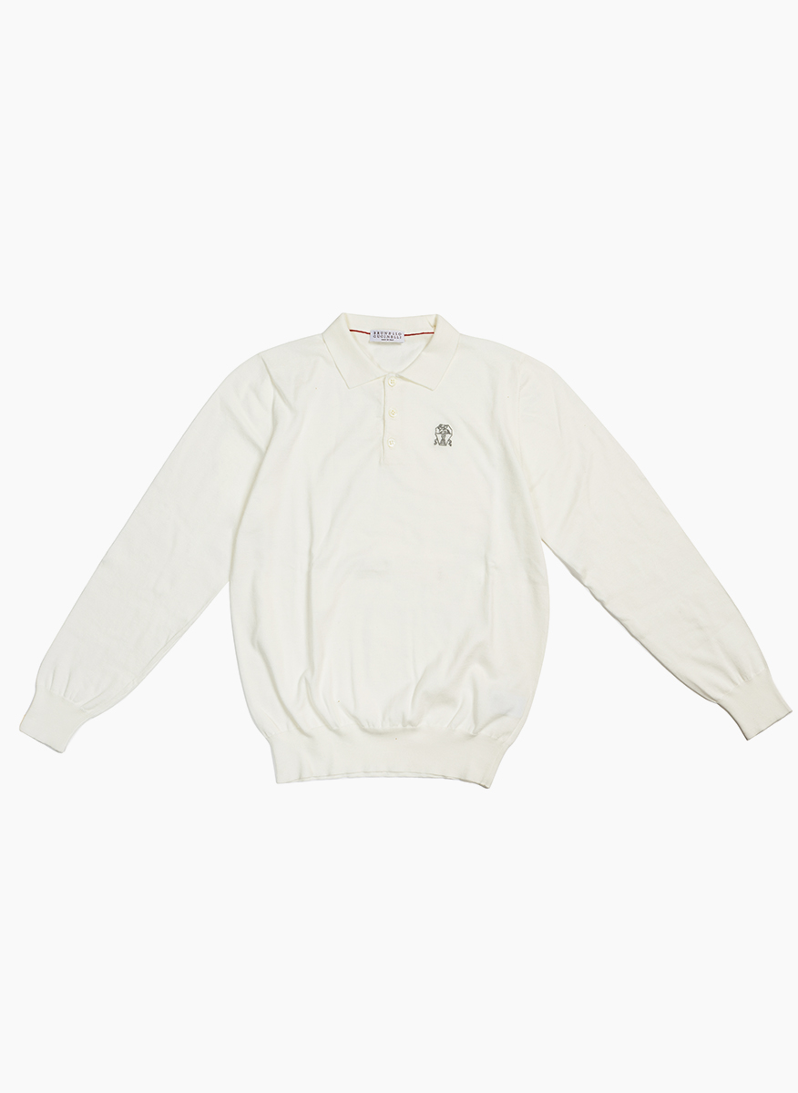 Полошърт от фино плетиво Brunello Cucinelli Kids 10